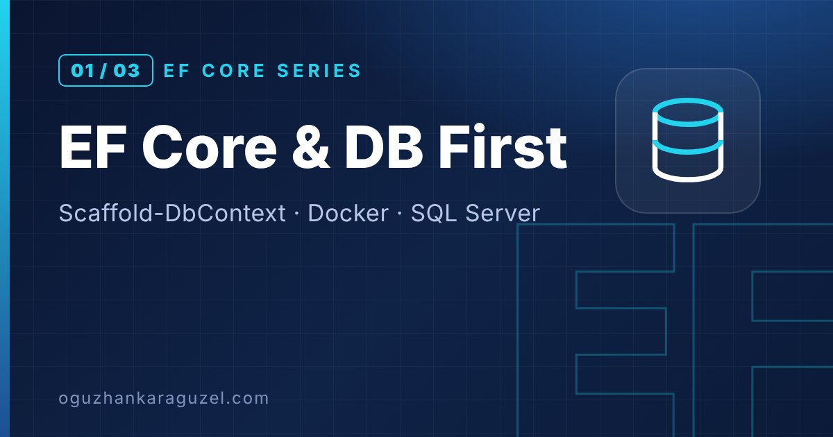 EF Core Nedir? Ortam Hazırlığı ve DB First Yaklaşımı