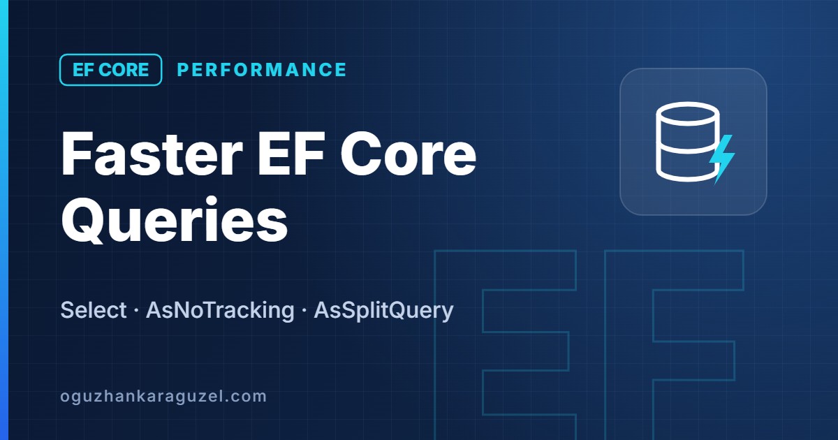EF Core Sorgu Performansı: Projection, AsNoTracking ve AsSplitQuery